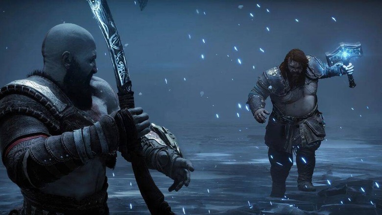 God of War Ragnarok Thor battle