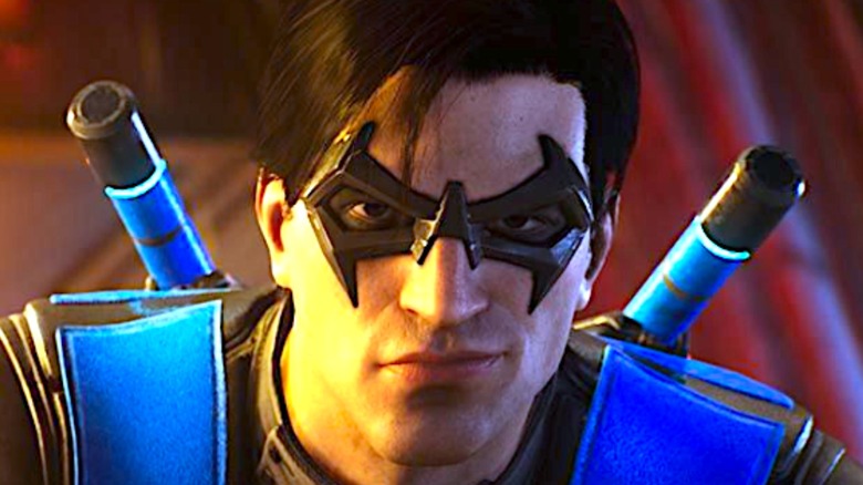 Nightwing grinning