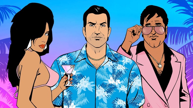 The key art from Grand Theft Auto: Vice City