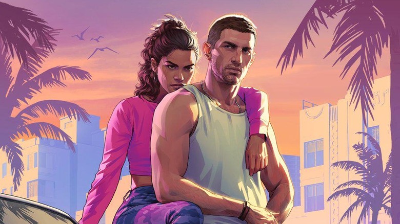 Promo art of the two lead characters from Grand Theft Auto VI