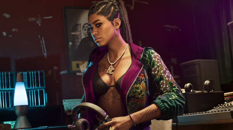 Real Dimez in the recording studio in Grand Theft Auto VI