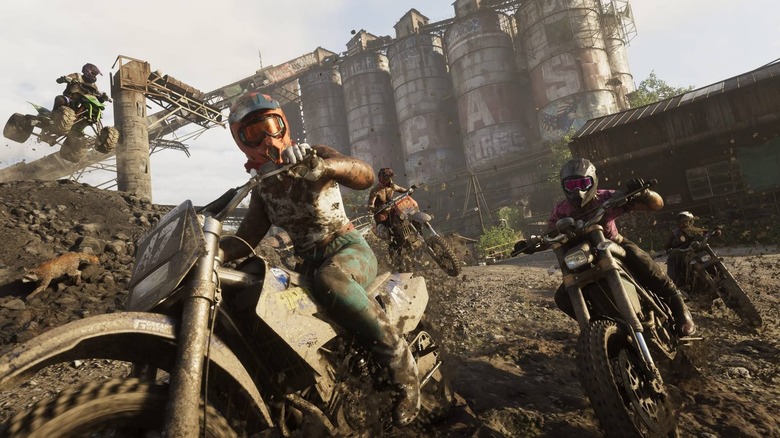Jason and Lucia riding dirt bikes in GTA 6