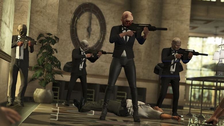 gunmen bank heist