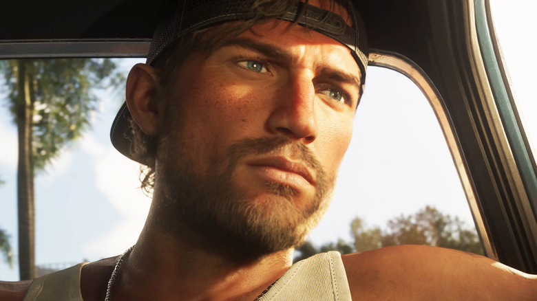 Jason Duval is seen in closeup as he sits in a car in Grand Theft Auto 6.jpg