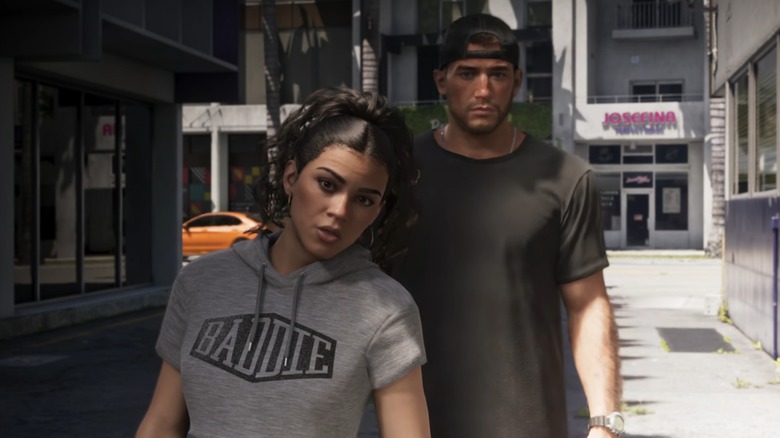 Jason and Lucia standing together in Bayside