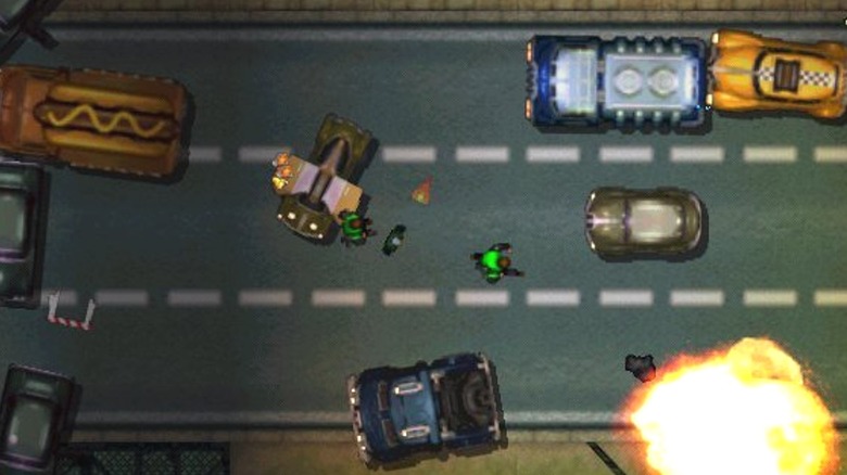 Cars taking fire