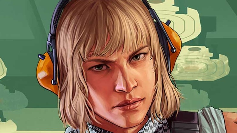 GTA character wearing headphones