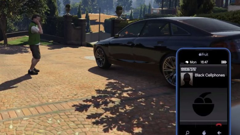 Grand Theft Auto V black cellphones