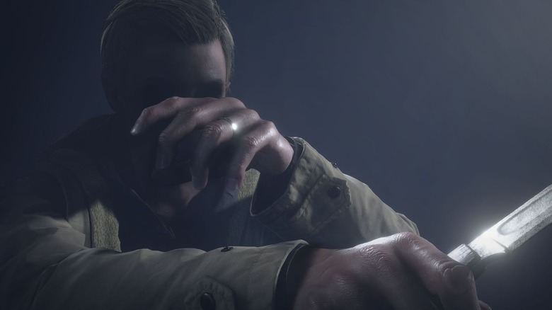 Resident Evil Village Ethan Winters face hidden
