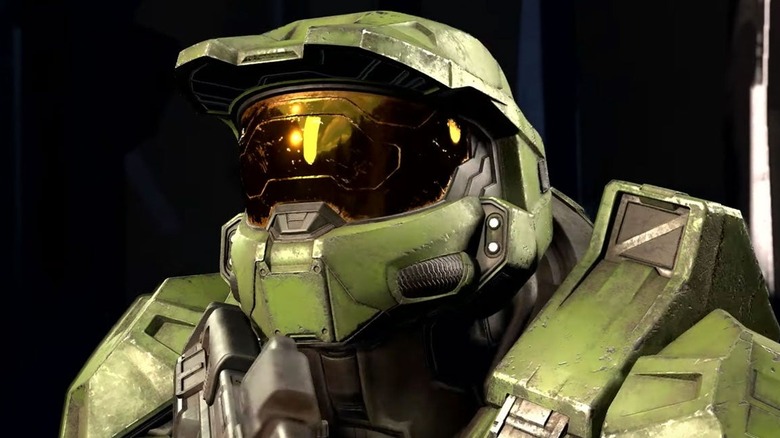 Halo Infinite Master Chief helmet close up