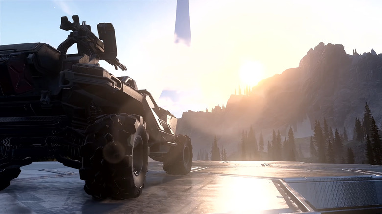 tank on mountain landscape