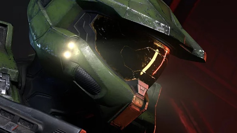 Halo Infinite Master Chief wielding gun