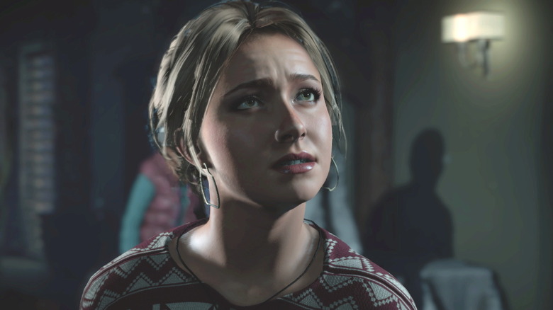 Sam looking concerned in a screenshot from Until Dawn (2024)