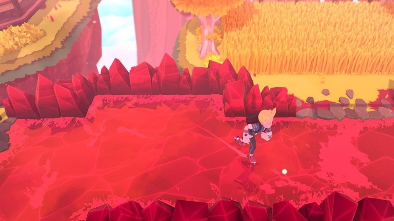 Temtem player using Crystal Skates