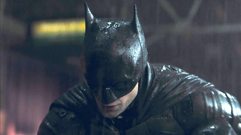 The Batman in the rain