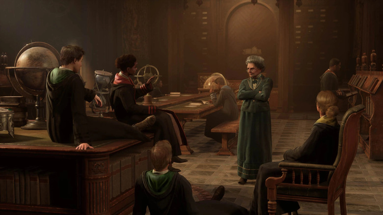 Hogwarts Legacy students in class