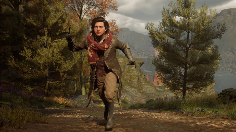 Hogwarts Legacy player character running