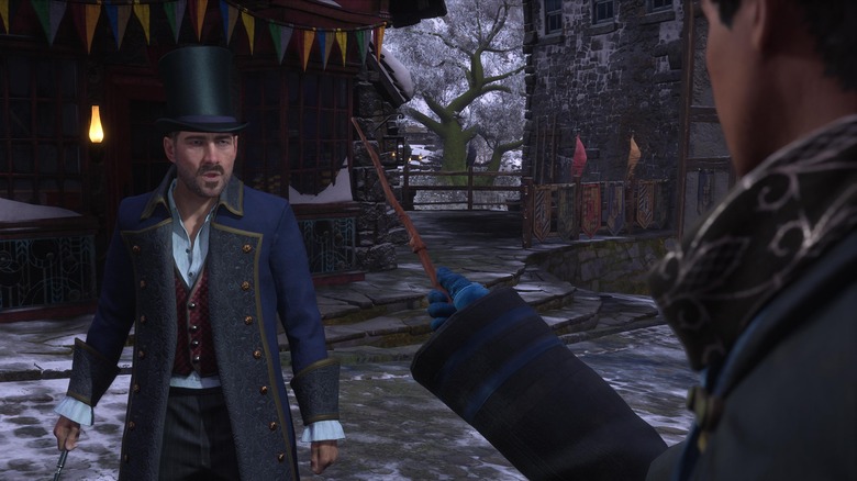 Rookwood preparing for a fight with the player