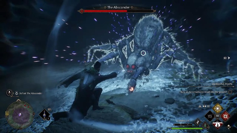 Wizard fighting the Absconder