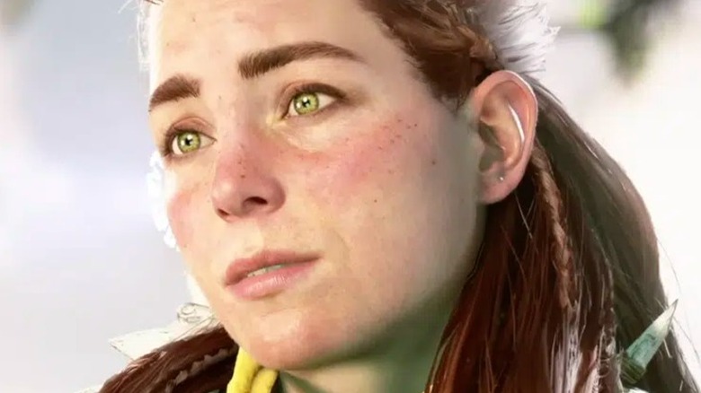 Aloy head tilted to side