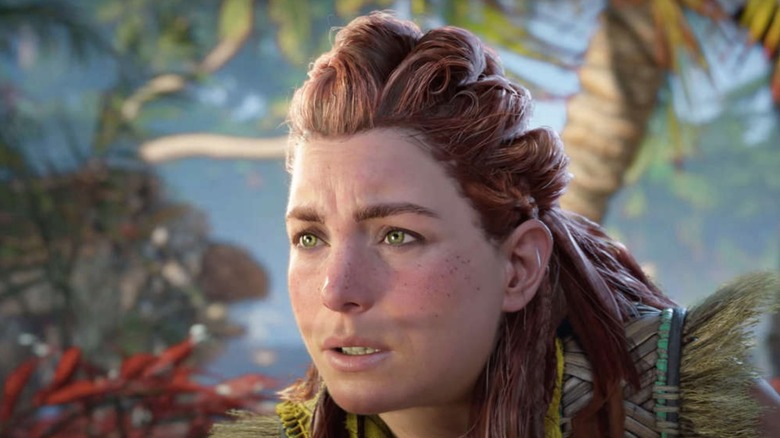 Aloy looks concerned