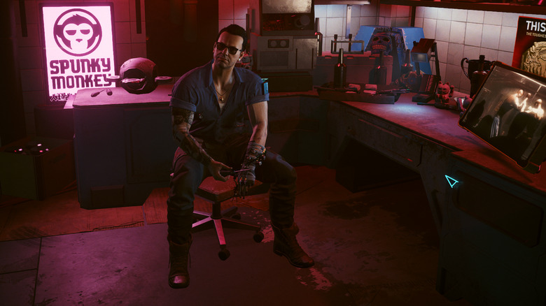 Viktor in his office