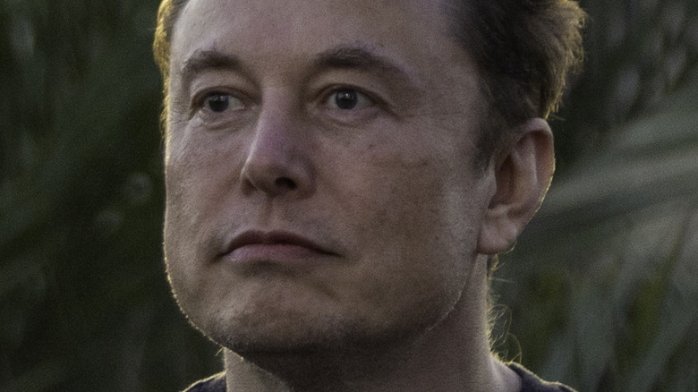 Elon Musk face close up