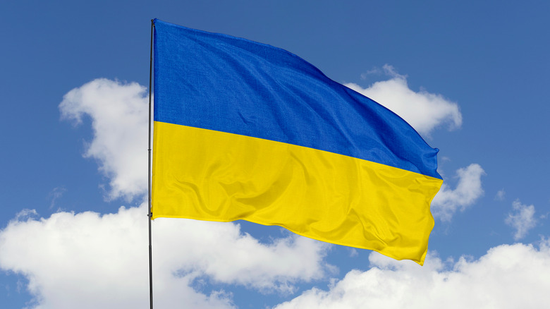 Ukrainian flag 