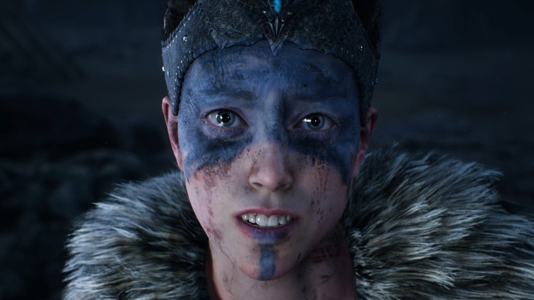 Senua looking distressed