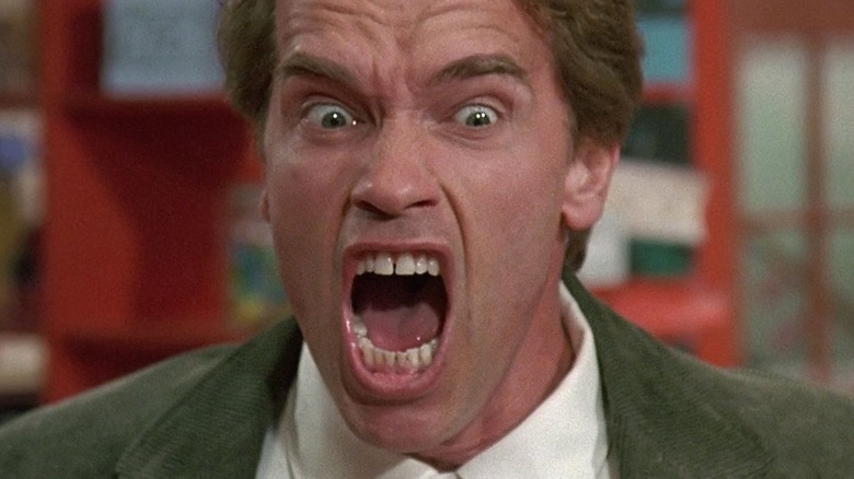 Arnold Schwarzenegger yelling
