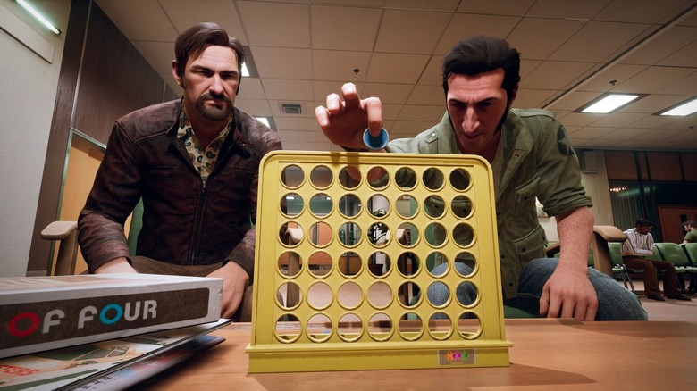 Leo and Vincent playing Connect 4