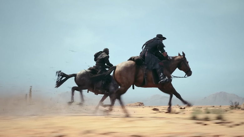 Rentier on horseback