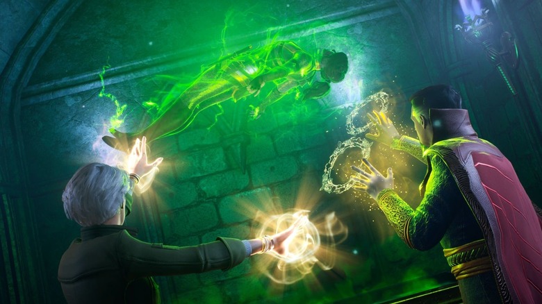 Doctor Strange using magic
