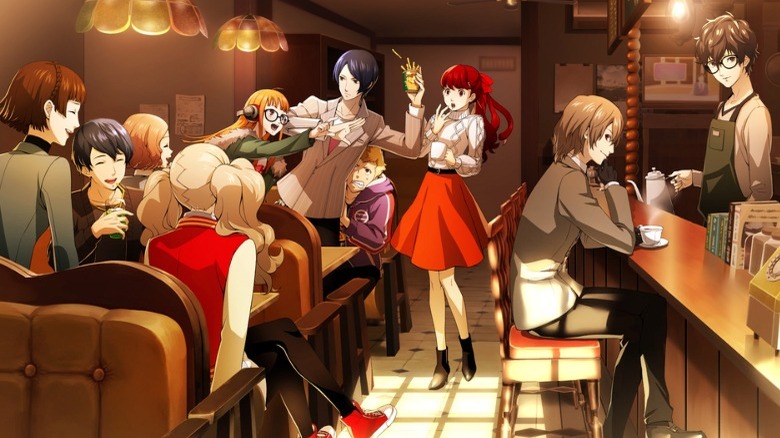 Phantom Thieves hanging out