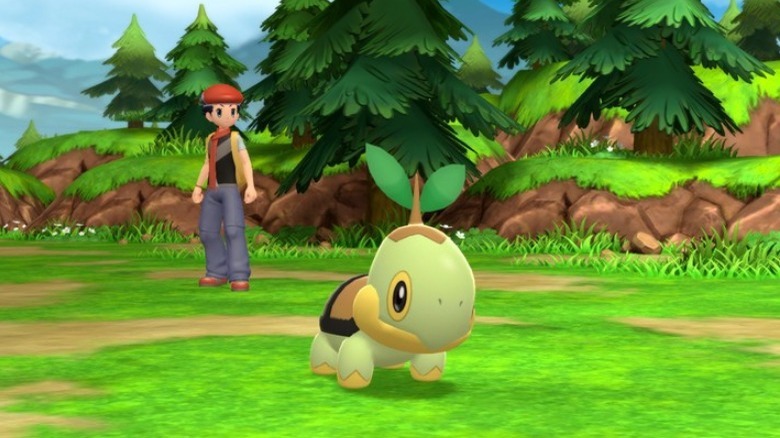 Pokemon trainer getting ready for battle