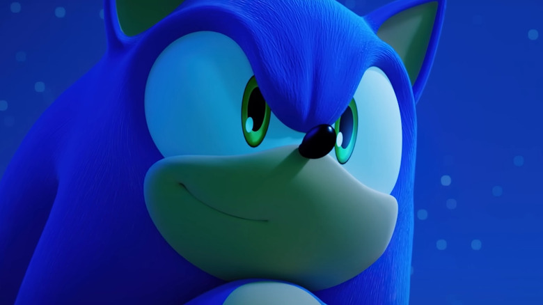Sonic the Hedgehog smiling
