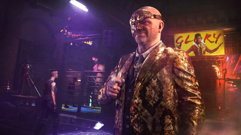 Bloody Ties masked man cigar