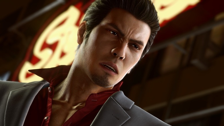 Kiryu face close up Yakuza Kiwami