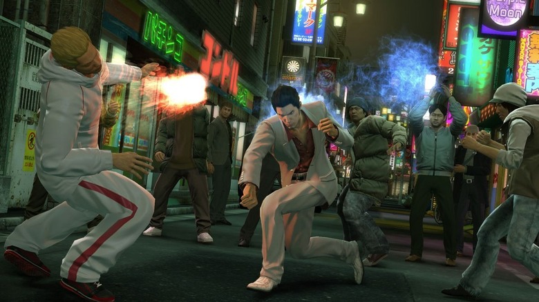 Yakuza Kiwami Kiryu fighting people alley