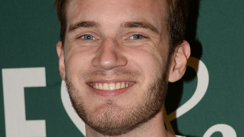 PewDiePie smiles