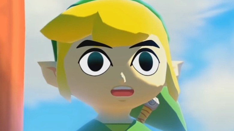 Legend of Zelda Wind Waker Link Surprised
