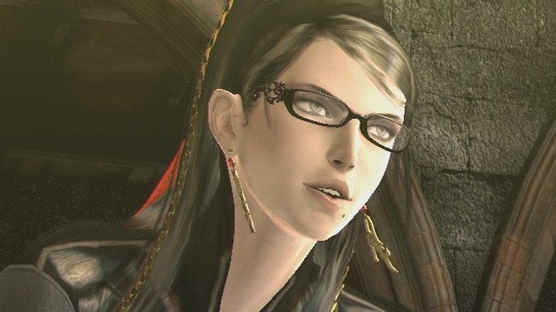 Bayonetta in glasses