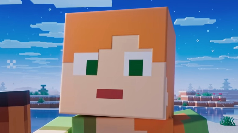 Minecraft Alex surprised