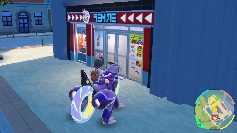 Player outside Delibird Presents