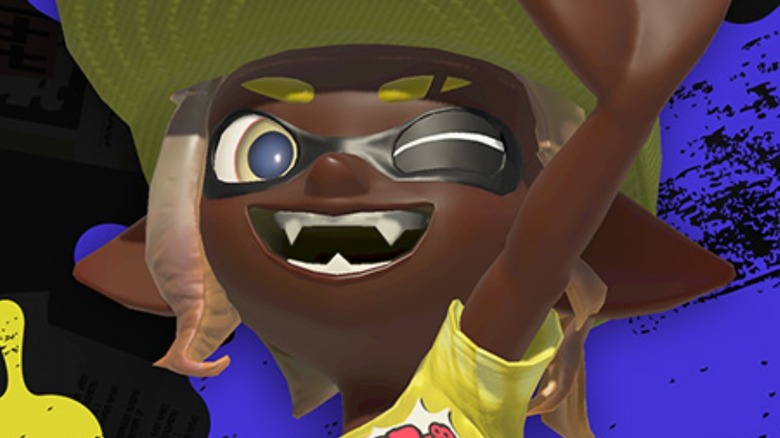 Splatoon 3 Inkling smiling