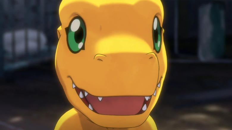 Digimon Survive Agumon close up
