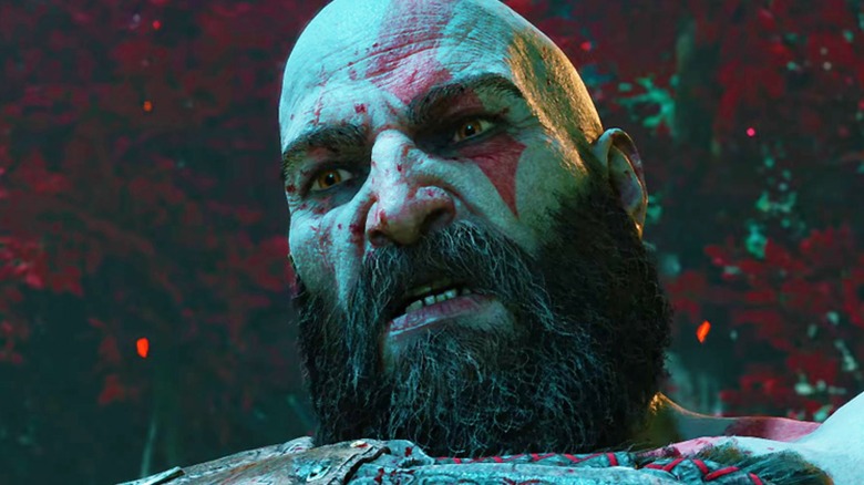 Kratos looking down