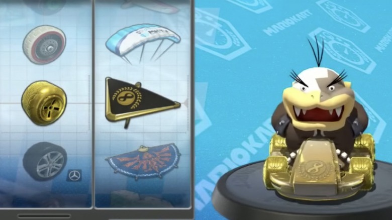 Morton sitting in Gold kart