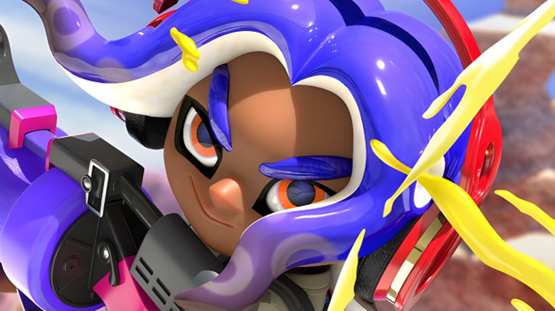 Splatoon character closeup