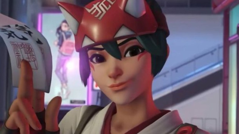 Overwatch 2 Kiriko face close up